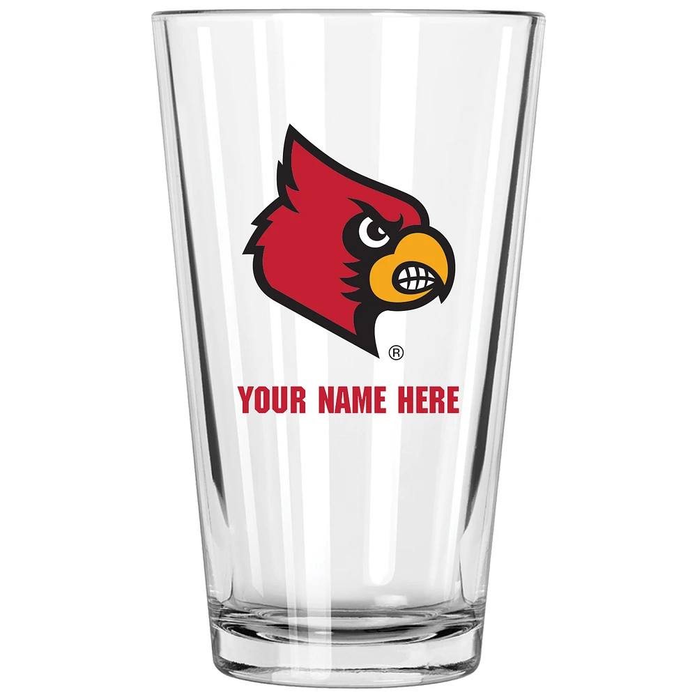 Louisville Cardinals 16oz. Personalized Pint Glass