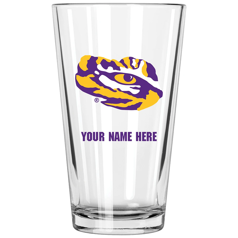 LSU Tigers 16oz. Personalized Pint Glass