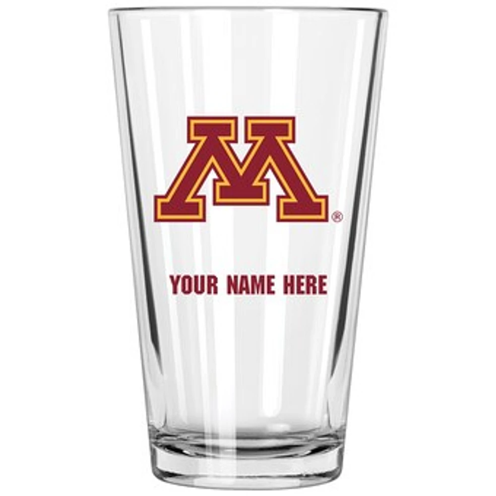 Minnesota Golden Gophers 16oz. Personalized Pint Glass