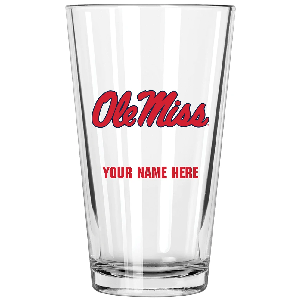 Ole Miss Rebels 16oz. Personalized Pint Glass