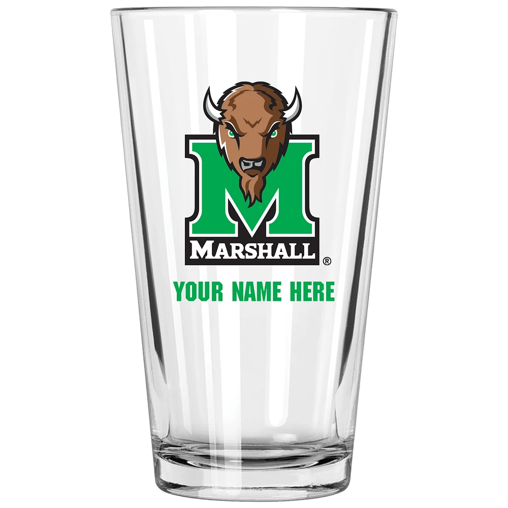 Marshall Thundering Herd 16oz. Personalized Pint Glass