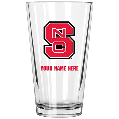 NC State Wolfpack 16oz. Personalized Pint Glass