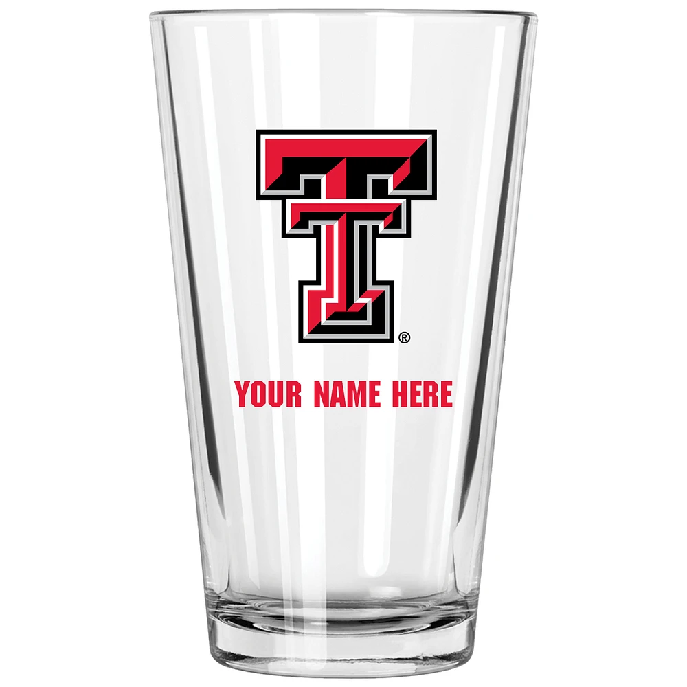 Texas Tech Red Raiders 16oz. Personalized Pint Glass