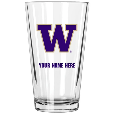 Washington Huskies 16oz. Personalized Pint Glass