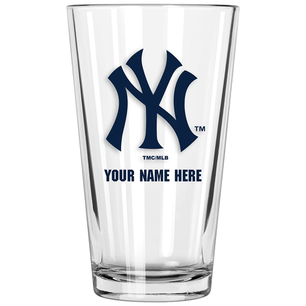 New York Yankees 16oz. Personalized Pint Glass