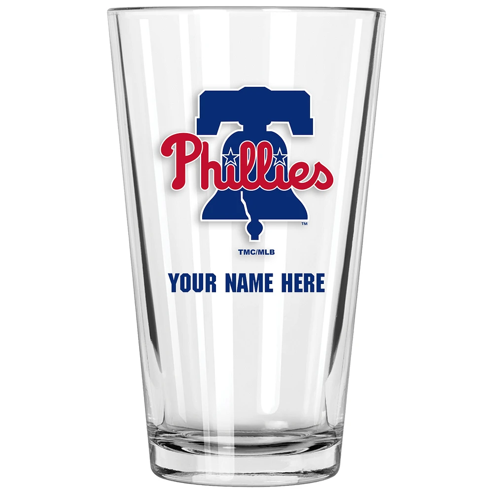 Philadelphia Phillies 16oz. Personalized Pint Glass