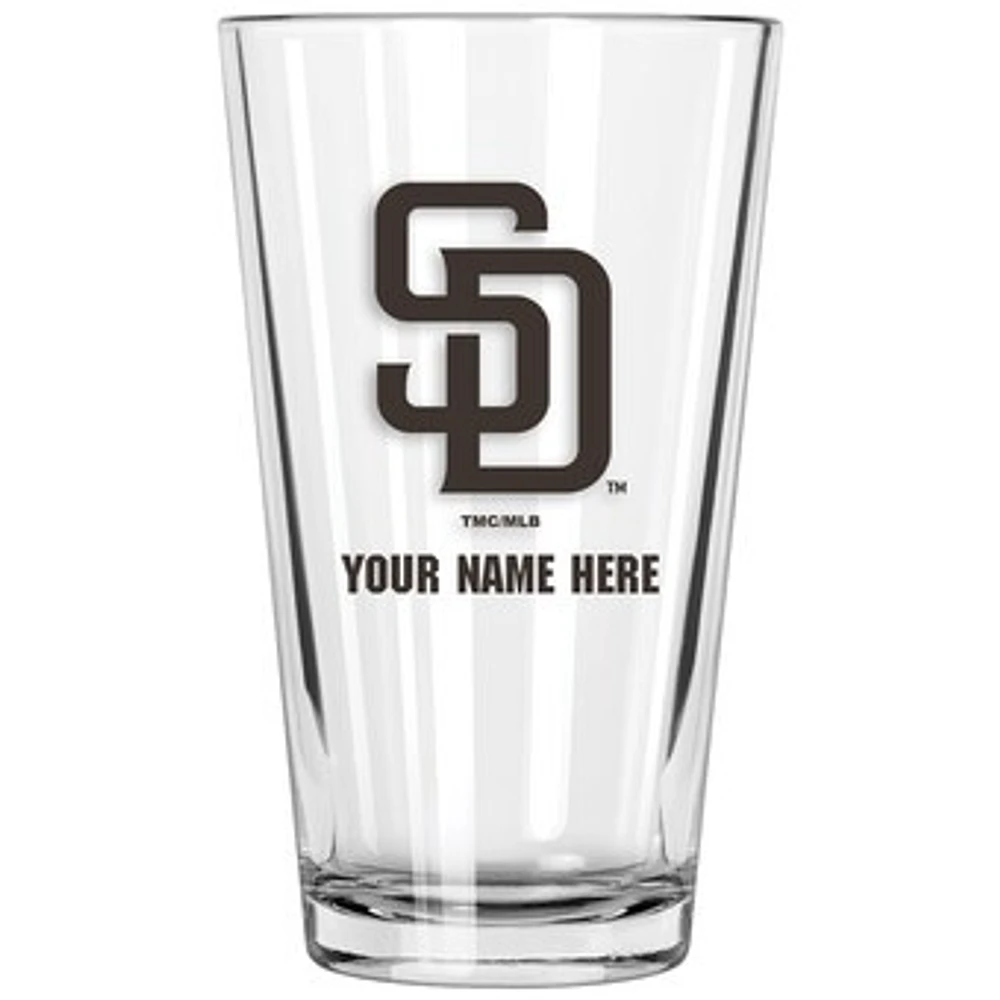 San Diego Padres 16oz. Personalized Pint Glass