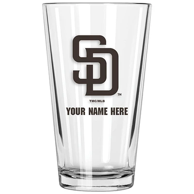 San Diego Padres 16oz. Personalized Pint Glass