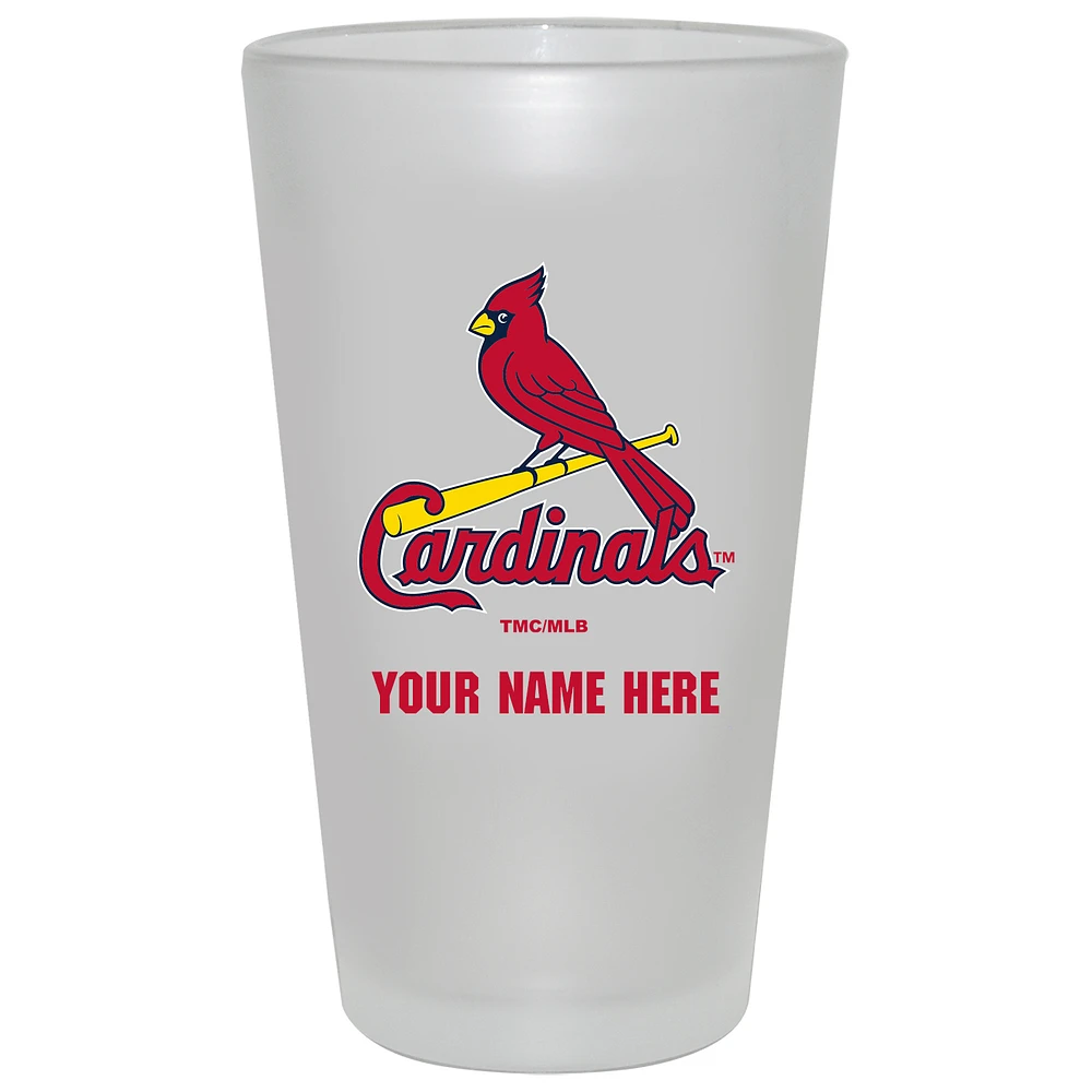 St. Louis Cardinals 16oz. Frosted Personalized Pint Glass