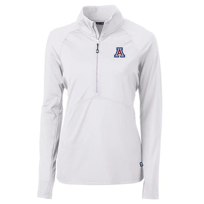 Women's Cutter & Buck Arizona Wildcats Adapt Eco Knit Half-Zip Pullover Jacket