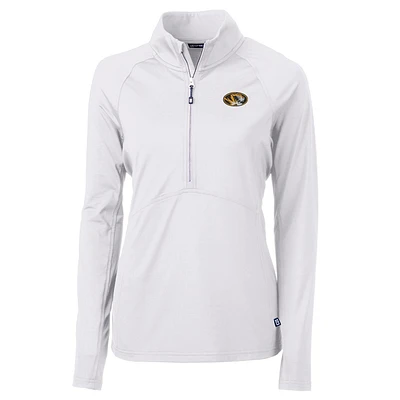 Women's Cutter & Buck Missouri Tigers Adapt Eco Knit Half-Zip Pullover Jacket