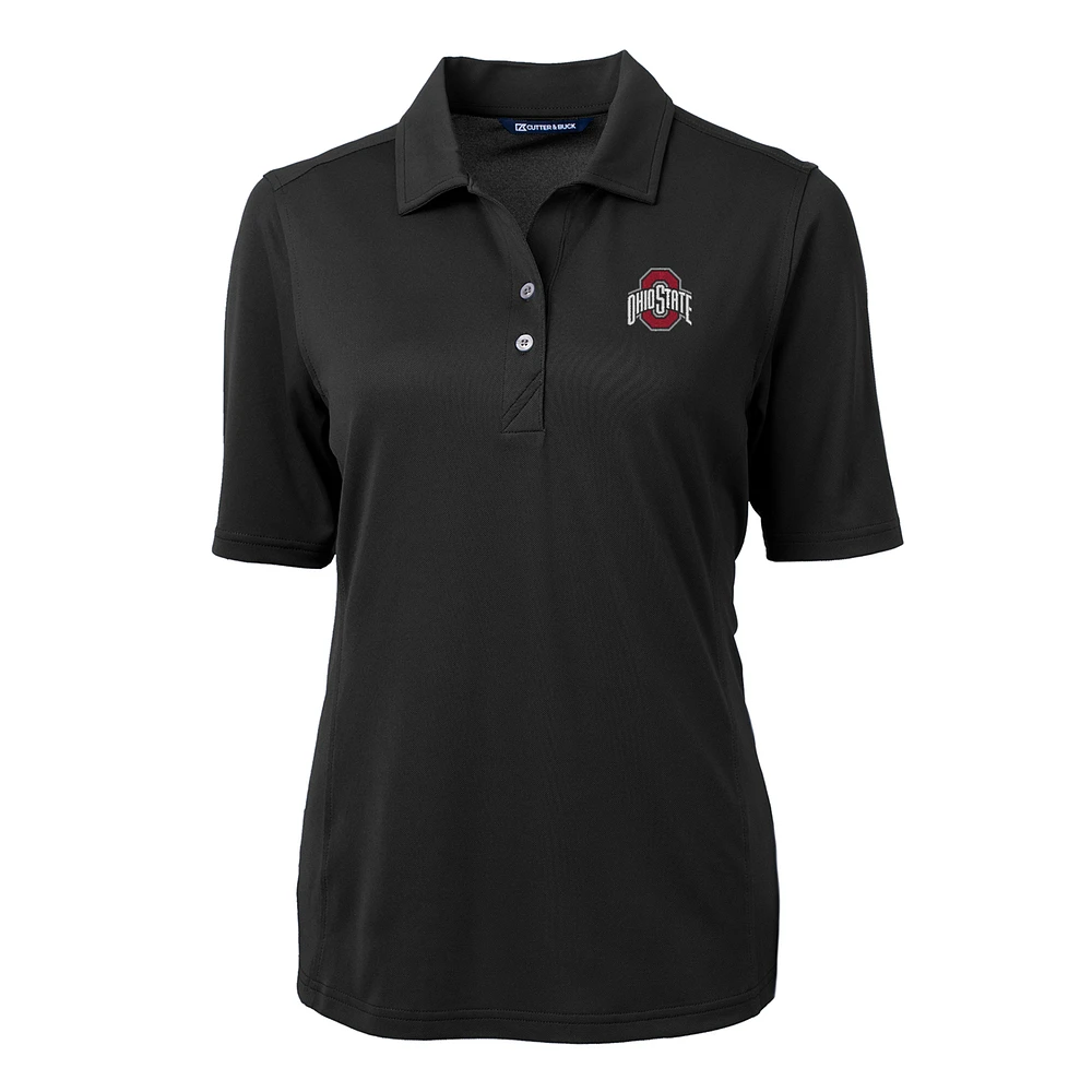 Women's Cutter & Buck Ohio State Buckeyes Virtue Eco Pique Recycled Polo
