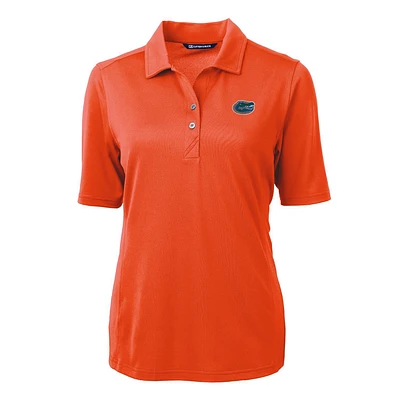Women's Cutter & Buck Florida Gators Virtue Eco Pique Recycled Polo