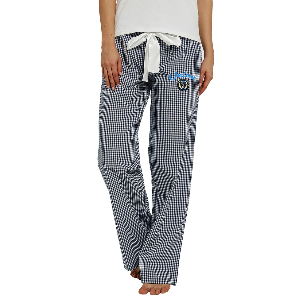 Women's Concepts Sport Navy/White Philadelphia Union Tradition Woven Pants