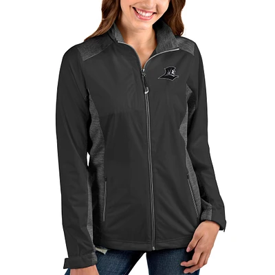 Women's Antigua Charcoal/Heathered Charcoal Providence Friars Revolve Full-Zip Jacket
