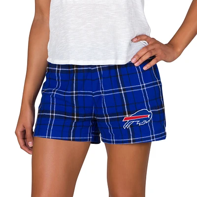 Women's Concepts Sport Royal/Red Buffalo Bills Ultimate Flannel Shorts