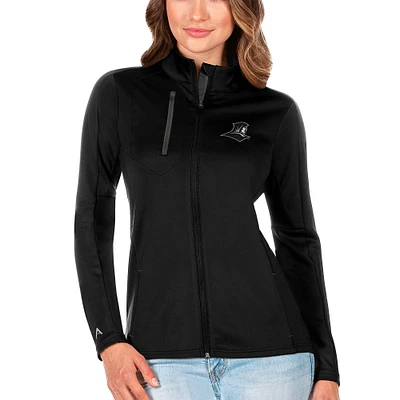 Women's Antigua Black/Graphite Providence Friars Team Generation Full-Zip Jacket