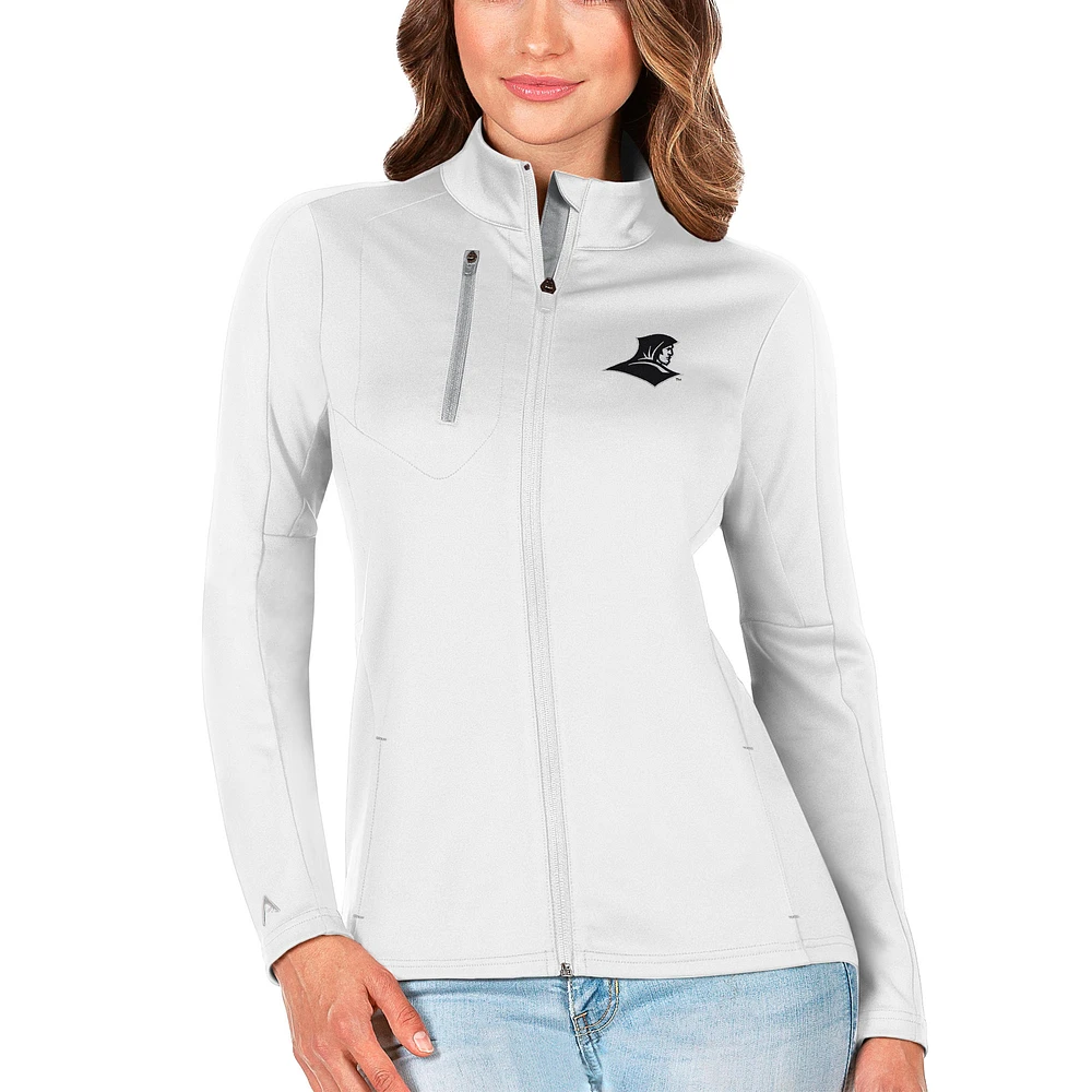 Women's Antigua White/Silver Providence Friars Team Generation Full-Zip Jacket