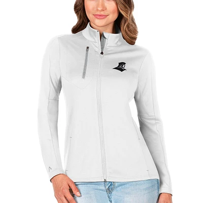 Women's Antigua White/Silver Providence Friars Team Generation Full-Zip Jacket