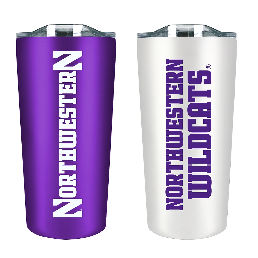 Northwestern Wildcats 18oz. Soft Touch Tumbler Two-Piece Set