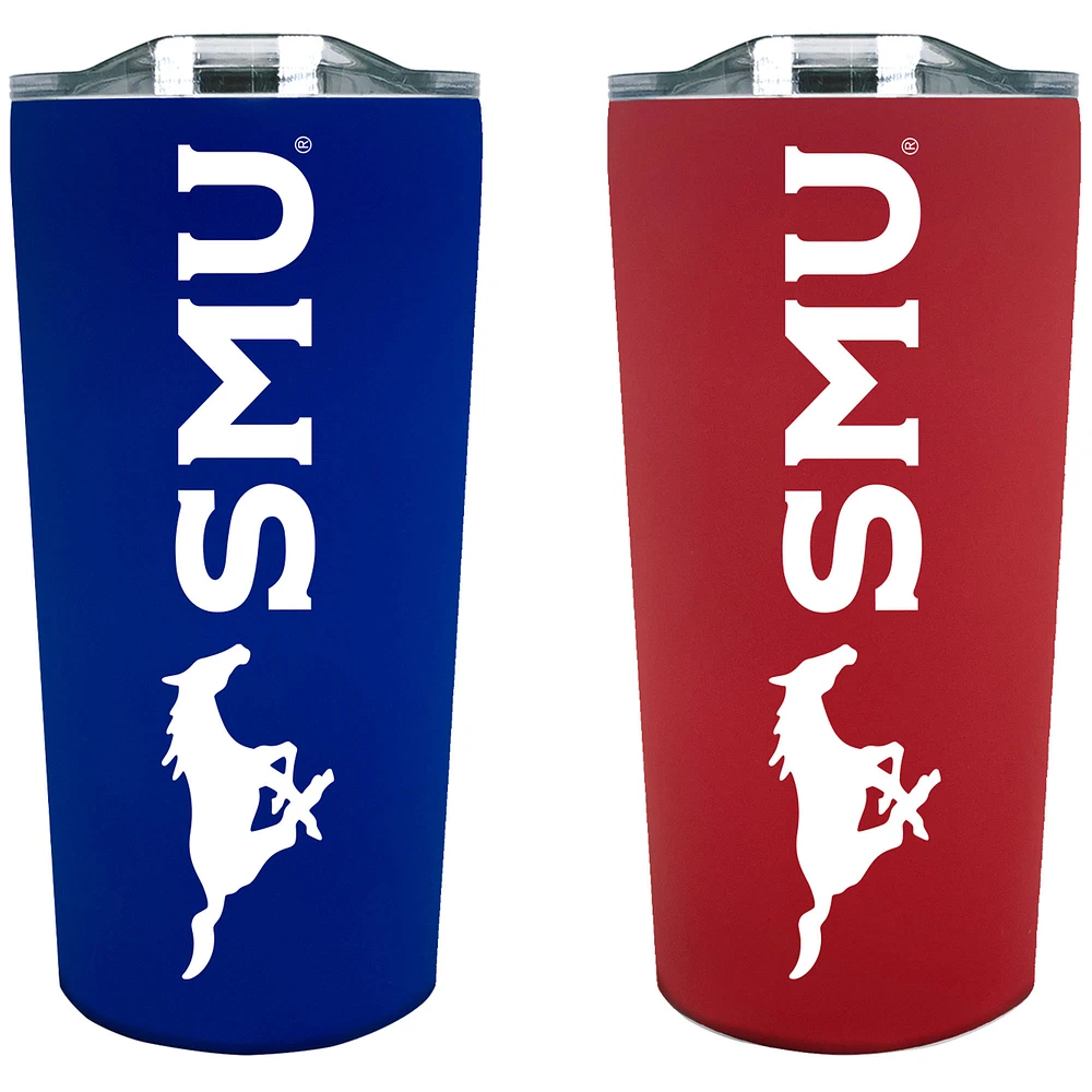 SMU Mustangs 18oz. Soft Touch Tumbler Two-Piece Set