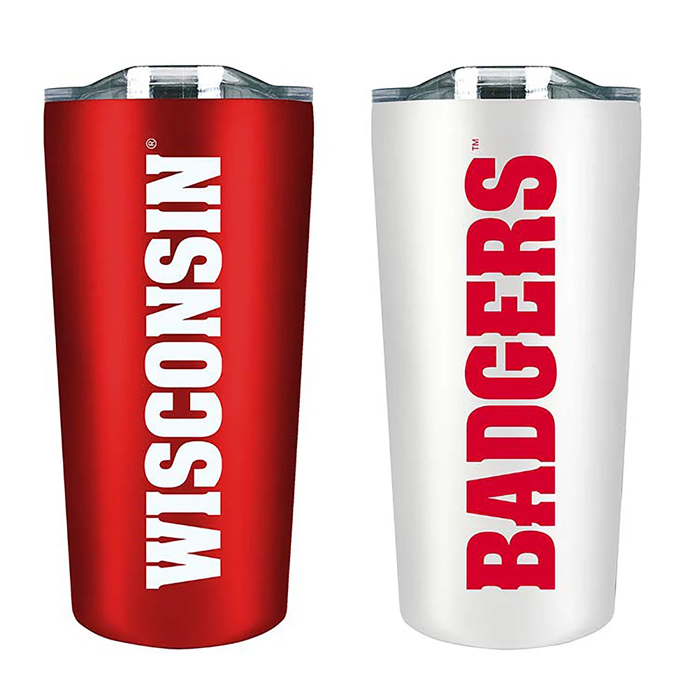 Wisconsin Badgers 18oz. Soft Touch Tumbler Two-Piece Set