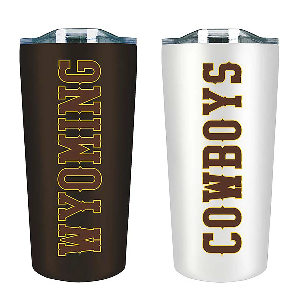 Wyoming Cowboys 18oz. Soft Touch Tumbler Two-Piece Set