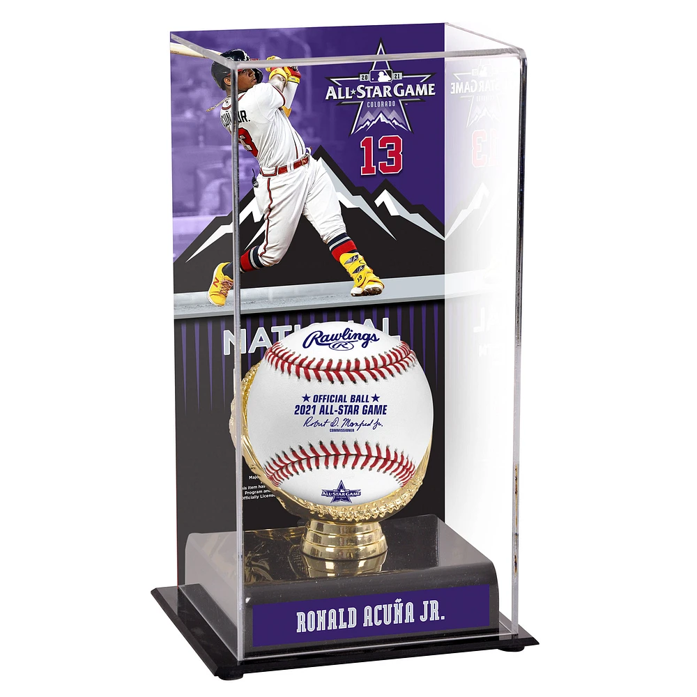 Ronald Acuna Jr. Atlanta Braves 2021 MLB All-Star Game Gold Glove Display Case with Image