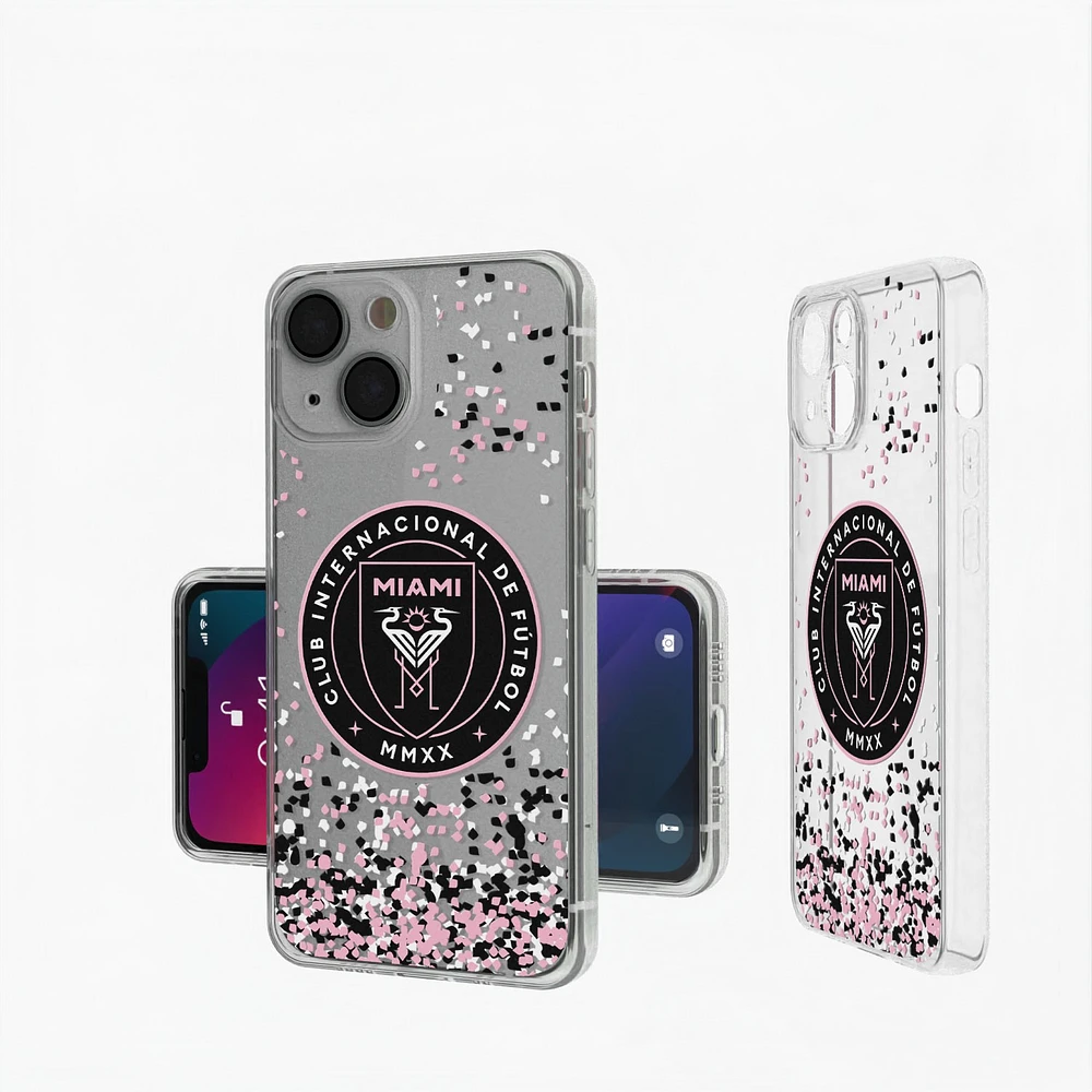 Inter Miami CF iPhone Confetti Design Clear Case