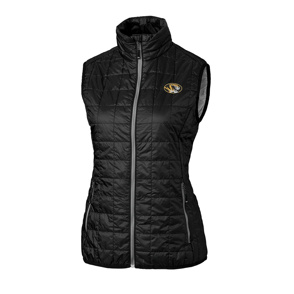 Women's Cutter & Buck Missouri Tigers Rainier PrimaLoft Eco Full-Zip Vest