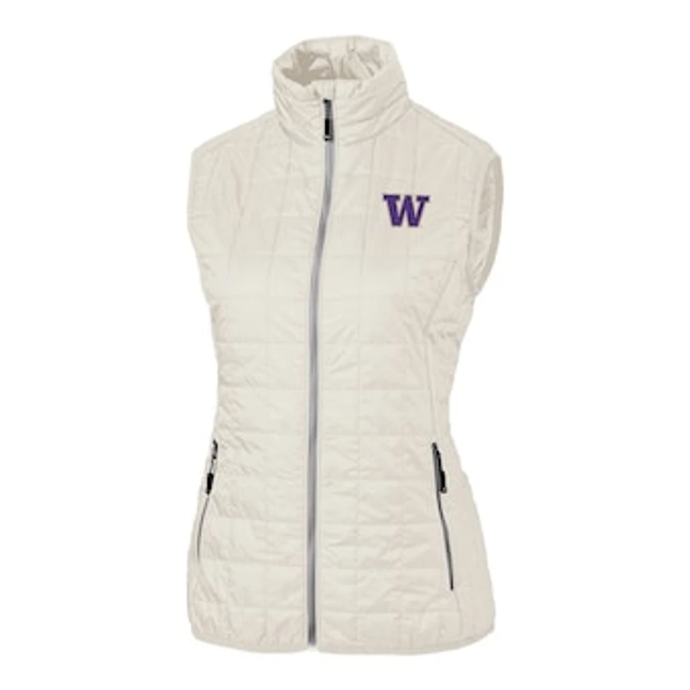 Women's Cutter & Buck Washington Huskies Rainier PrimaLoft Eco Full-Zip Vest
