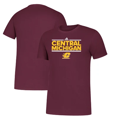 Men's adidas Maroon Central Michigan Chippewas Amplifier T-Shirt