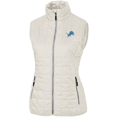 Women's Cutter & Buck Detroit Lions Rainier PrimaLoft Eco Full-Zip Vest