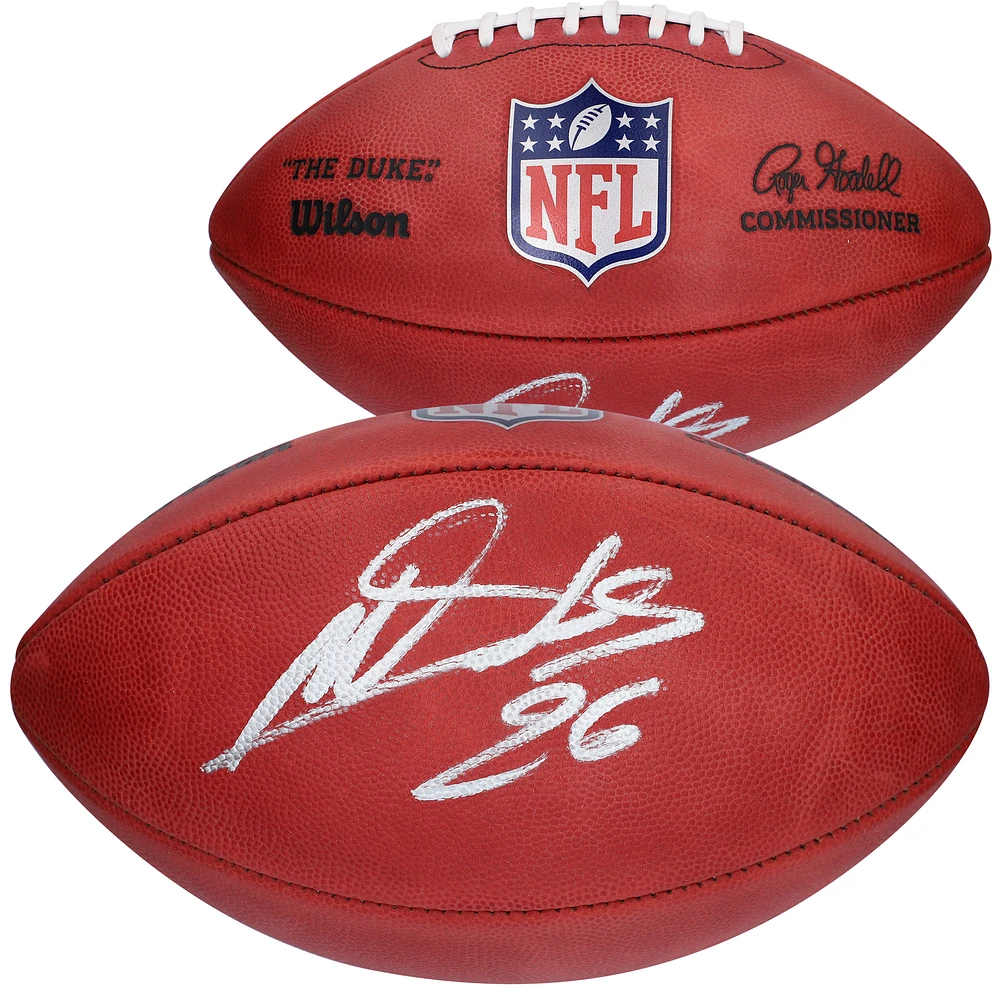 Miles Sanders Dallas Cowboys Autographed Wilson Duke Pro Football
