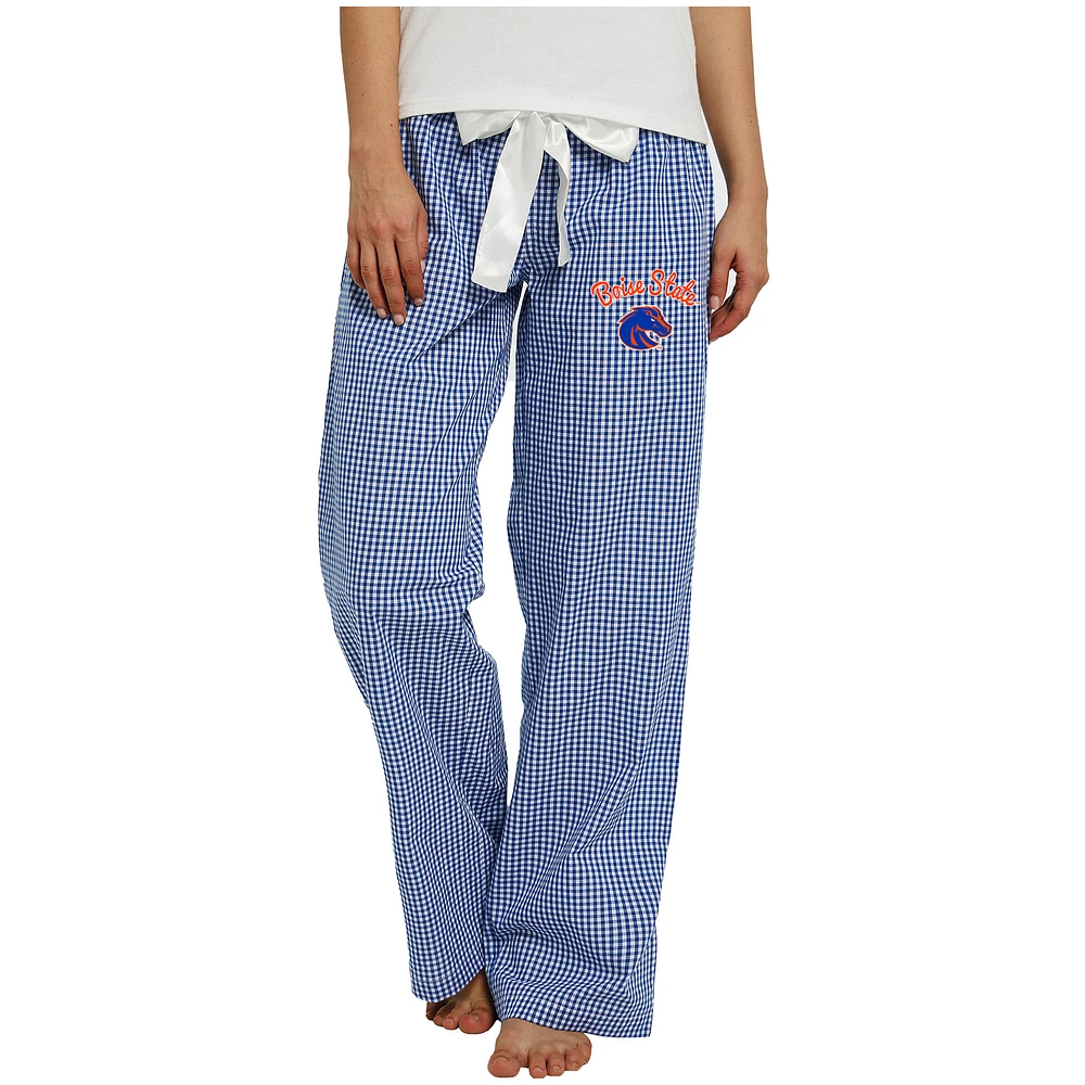 Women's Concepts Sport Royal/White Boise State Broncos Tradition Lightweight Lounge Pants
