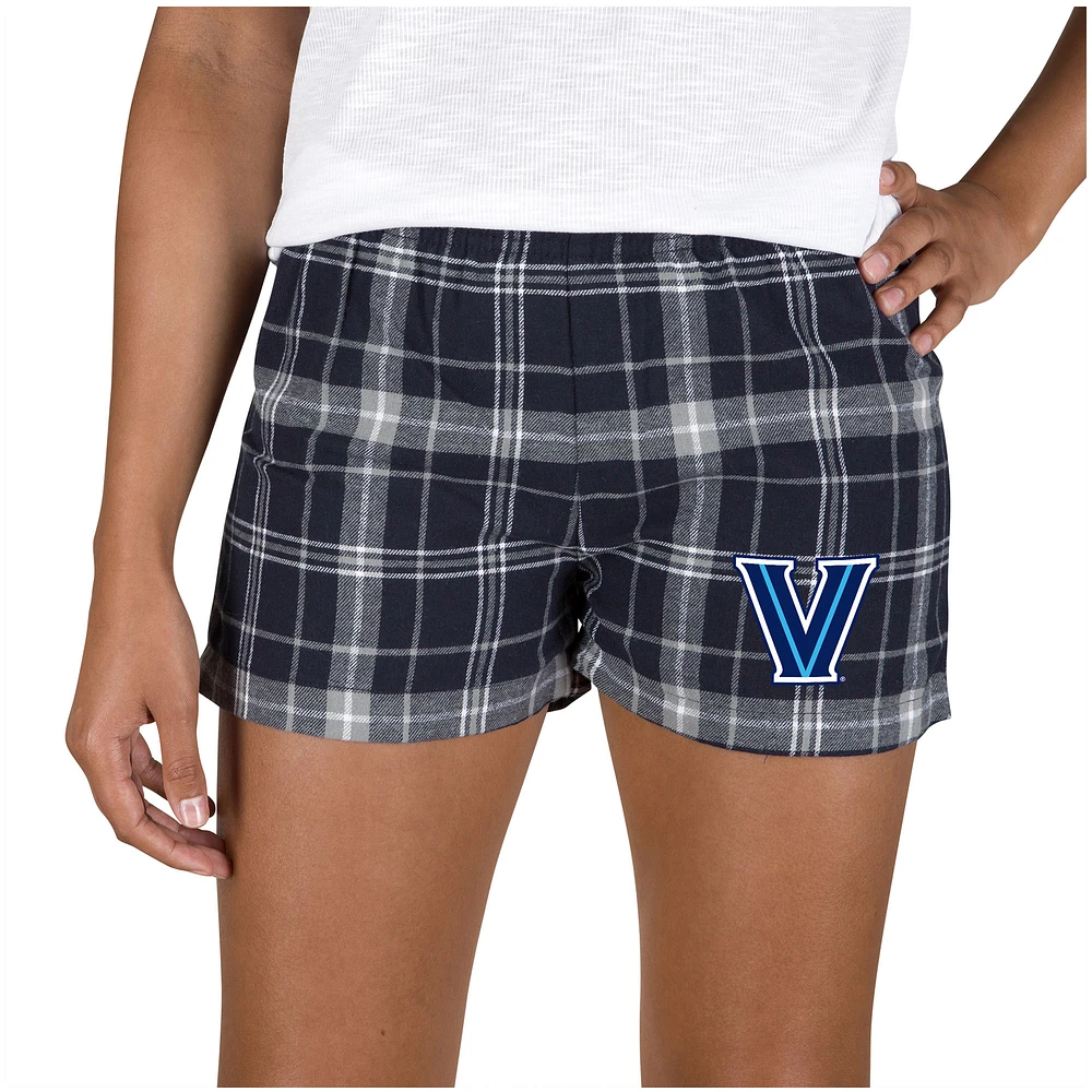 Women's Concepts Sport Navy/Gray Villanova Wildcats Ultimate Flannel Sleep Shorts