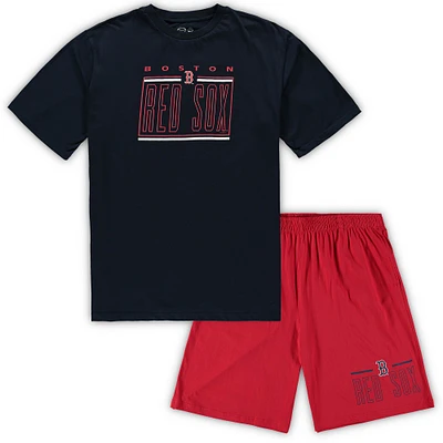 Men's Concepts Sport Navy/Red Boston Red Sox Big & Tall Top & Shorts Sleep Set