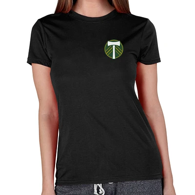 Women's Concepts Sport Black Portland Timbers Marathon Top