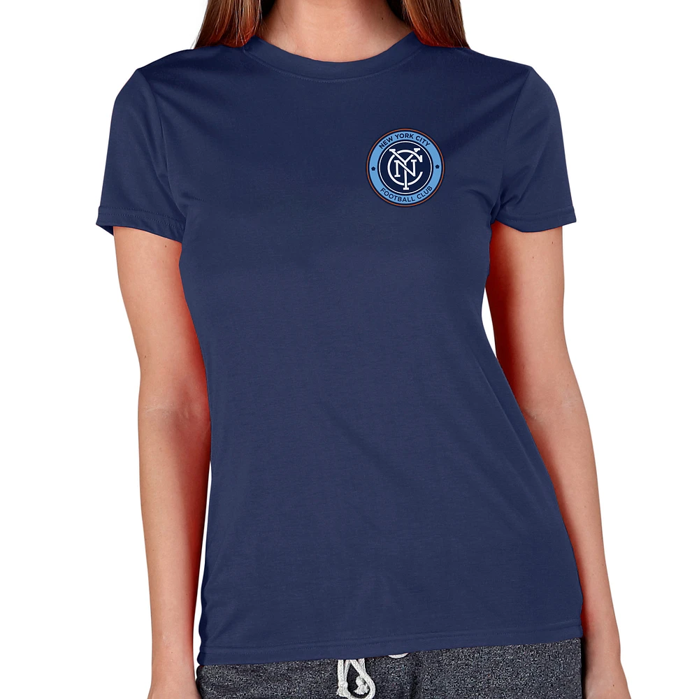 Women's Concepts Sport Navy New York City FC Marathon Top