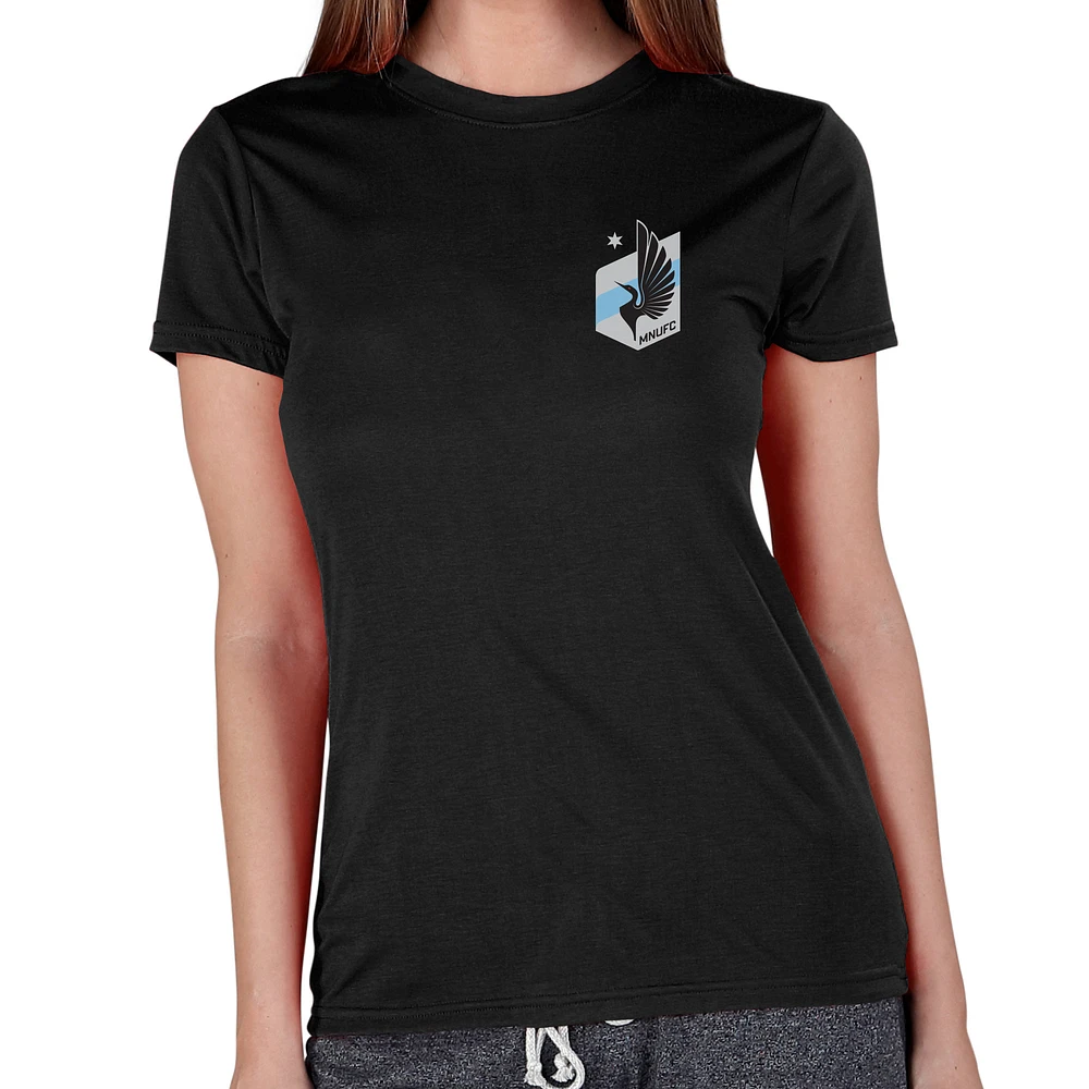 Women's Concepts Sport Black Minnesota United FC Marathon Top
