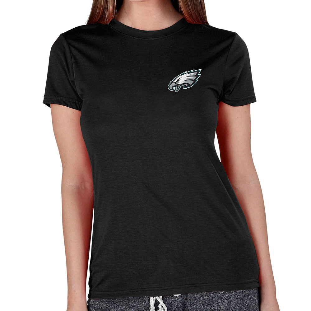 Women's Concepts Sport Black Philadelphia Eagles Marathon Knit Lounge Top