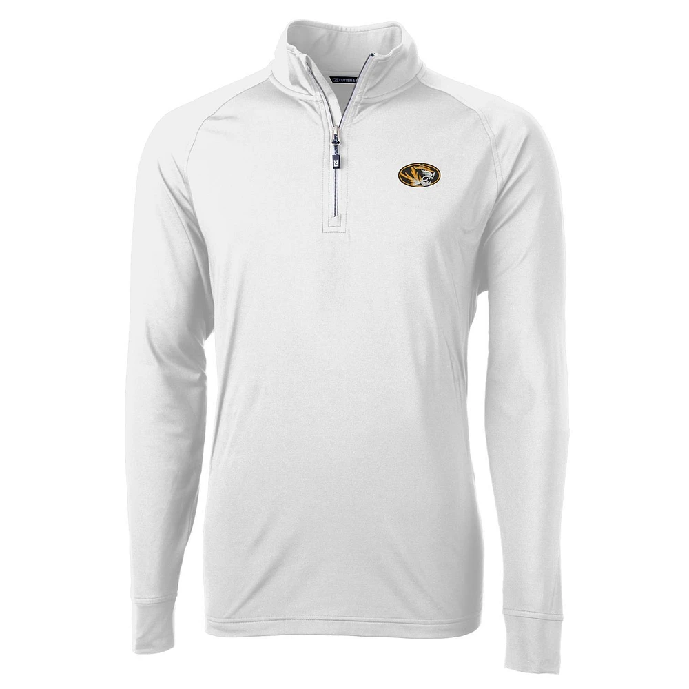 Men's Cutter & Buck Missouri Tigers Adapt Eco Knit Quarter-Zip Pullover Jacket