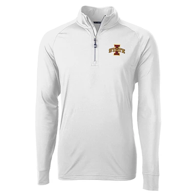 Men's Cutter & Buck Iowa State Cyclones Adapt Eco Knit Quarter-Zip Pullover Jacket