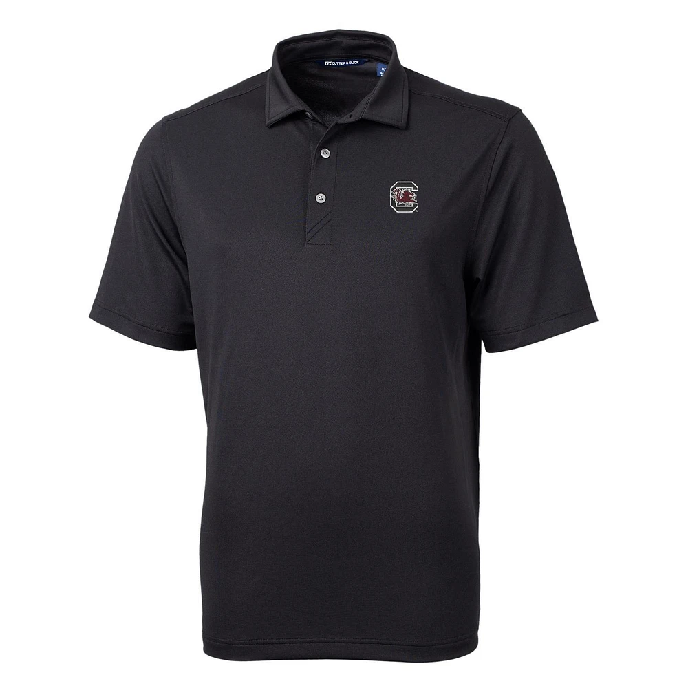 Men's Cutter & Buck Black South Carolina Gamecocks Virtue Eco Pique Recycled Polo