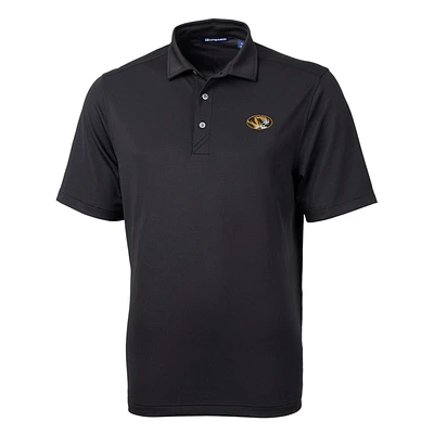 Men's Cutter & Buck Black Missouri Tigers Virtue Eco Pique Recycled Polo