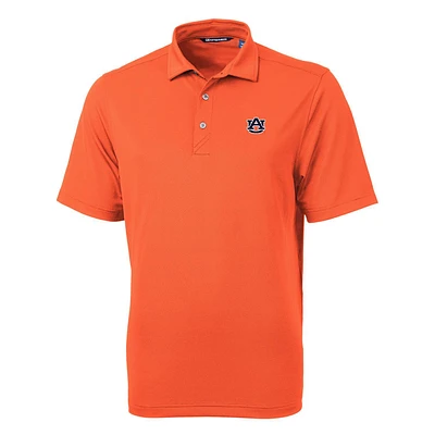 Men's Cutter & Buck Orange Auburn Tigers Virtue Eco Pique Recycled Polo