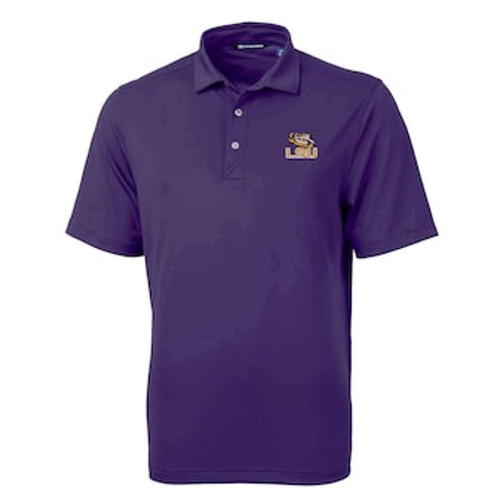 Men's Cutter & Buck LSU Tigers Virtue Eco Pique Recycled Polo