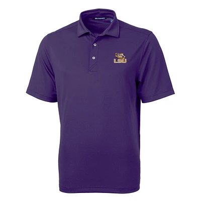 Men's Cutter & Buck LSU Tigers Virtue Eco Pique Recycled Polo