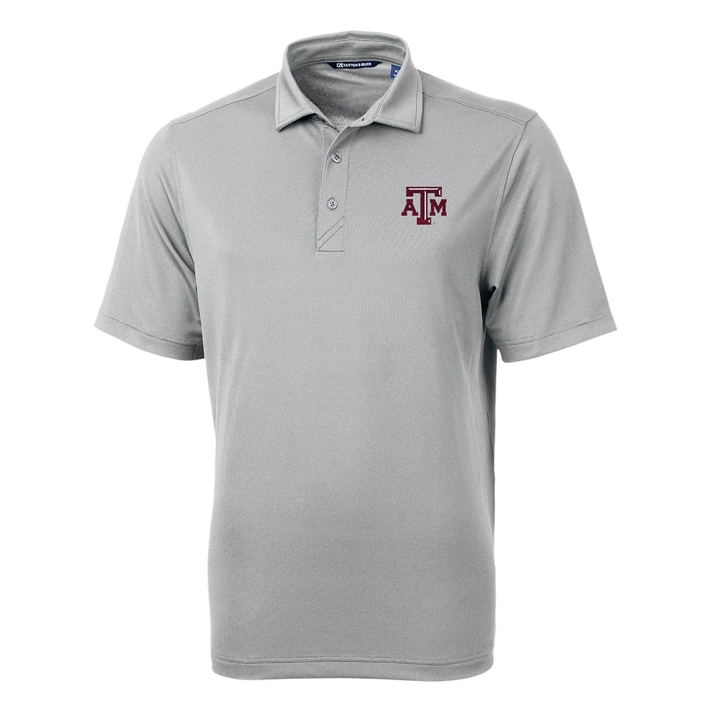 Men's Cutter & Buck Gray Texas A&M Aggies Virtue Eco Pique Recycled Polo