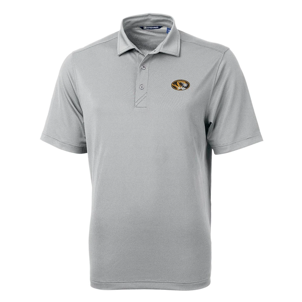 Men's Cutter & Buck Gray Missouri Tigers Virtue Eco Pique Recycled Polo